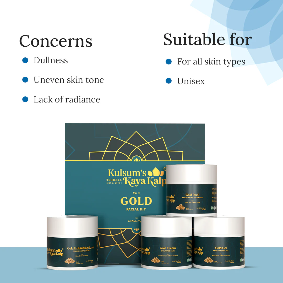Gold Facial Kit For Even Skin Tone & Glow - Image 4