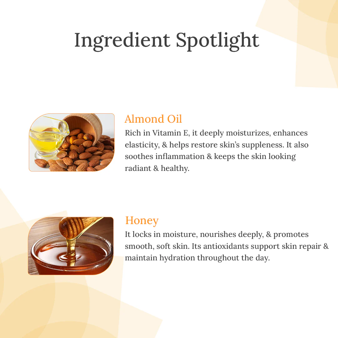 Honey & Almond Deep Moisturizing Lotion For 24 hr. Moisturizer - 100ml - Image 3
