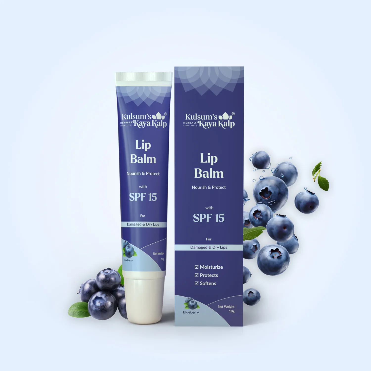Lip Balm Pack of 2 Blueberry & Strawberry Lip Balm - Image 5